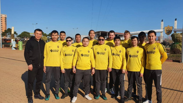 Команда незрячих футболистов из Казахстана сыграла на турнире Хабиба Нурмагомедова