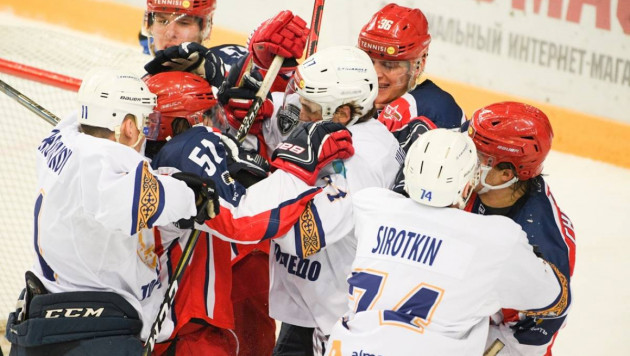 Хоккеисты "Торпедо" из Усть-Каменогорска проиграли матч плей-оффа на 18-й минуте овертайма 