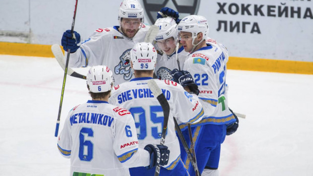 "Барыс" выиграл матч казахстанским составом и приблизился к победе в дивизионе КХЛ