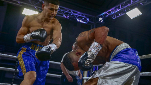 Видео нокаута в первом раунде, или как казахстанский боксер одержал девятую подряд победу в профи