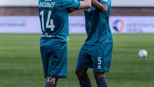 Казахстанский футболист забил первый гол в единственном идущем чемпионате Европы