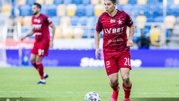 В Европе оценили игру казахстанца Жукова после поражения его клуба в группе вылета