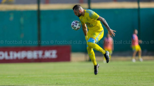 Футболист "Астаны" забил гол за сборную в матче Лиги наций с тремя пенальти