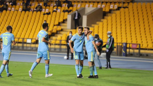 Футболист "Кайрата" забил первый гол Казахстана в домашнем матче Лиги наций