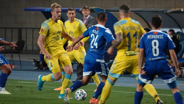 "Астана" пропустила гол в первом тайме в матче Лиги Европы