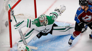 Воспитанник казахстанского хоккея установил рекорд "Далласа" по сейвам в плей-офф НХЛ