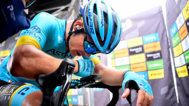 Капитан "Астаны" избежал серьезных травм после падения на "Джиро д'Италия-2020" 