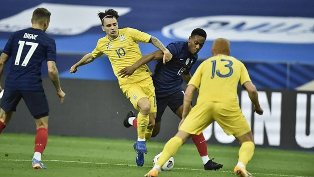 Сборная Франции по футболу забила семь мячей Украине в товарищеском матче