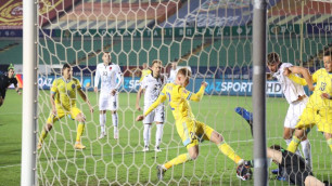 Завершился первый тайм матча Лиги наций Казахстан - Албания
