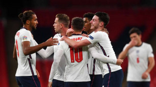 Сборная Англии по футболу одержала волевую победу и вышла на первое место в группе Лиги наций
