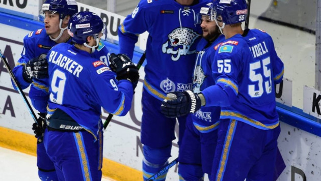 "Барыс" на выезде отыгрался с 0:2 и победил в овертайме "Салават Юлаев" в КХЛ
