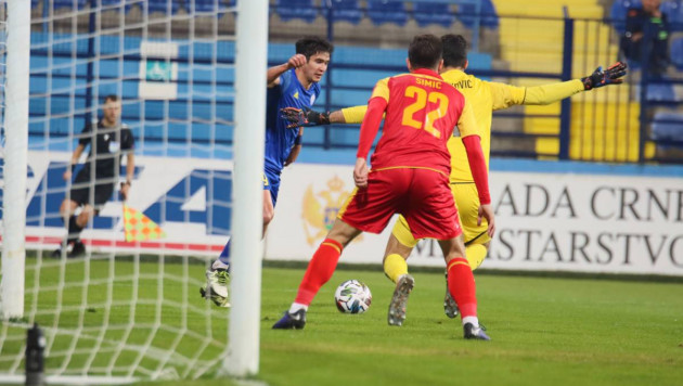 Сборная Казахстана по футболу сыграла в нулевую ничью с Черногорией в матче с незасчитанным голом