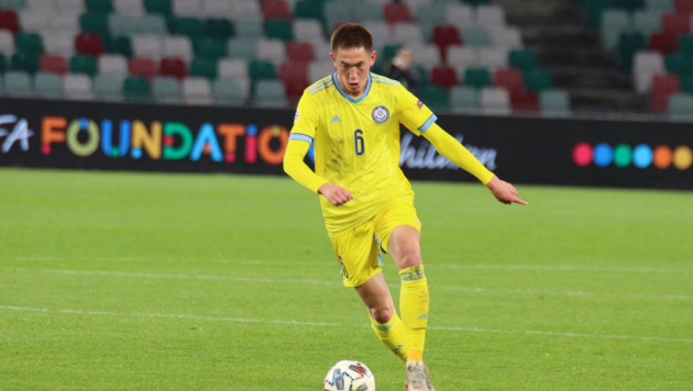 Футболист сборной Казахстана забил гол-красавец ударом с центра поля в матче Лиги наций