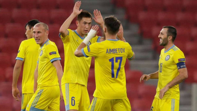 ФИФА восхитилась голом с центра поля от футболиста сборной Казахстана в матче Лиги наций
