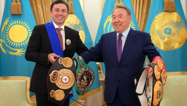 Назарбаев поздравил Головкина с рекордной защитой чемпионского титула