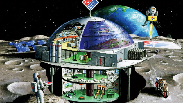 Международная компания решила открыть пиццерию на Луне