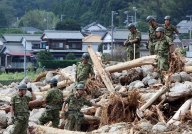 Последствия тайфуна "Талас" в Японии. Фото ©AFO