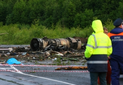 Обломки разбившегося в Карелии Ту-134. Фото ©РИА Новости