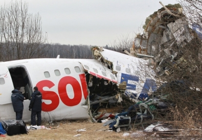 Место крушения Ту-154. ©РИА Новости