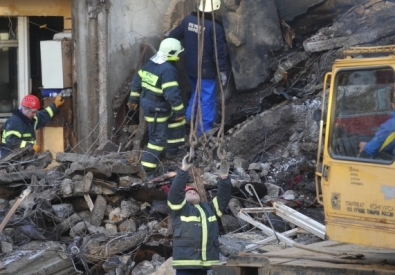 Место взрыва газа в жилом доме в Бронницах. Фото РИА Новости