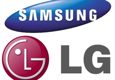 Логотипы компаний Samsung и LG.