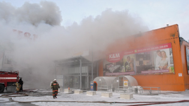 Пожар в гипермаркете "Мега" под Пензой ликвидирован