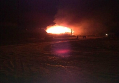 Пожар в доме священнослужителя в Сергиевом Посаде. Фото ©РИА Новости