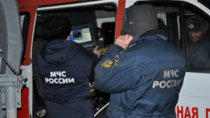  
Сотрудники МЧС в Кызыле. ©РИА Новости