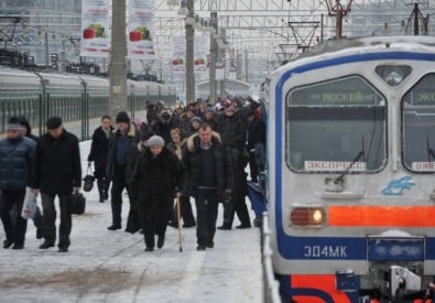 Электропоезд. Фото ©РИА Новости