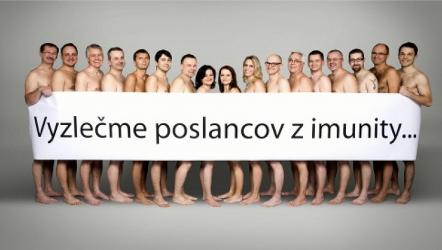 Словацкие законодатели обнажились в поддержку отмены депутатского иммунитета
