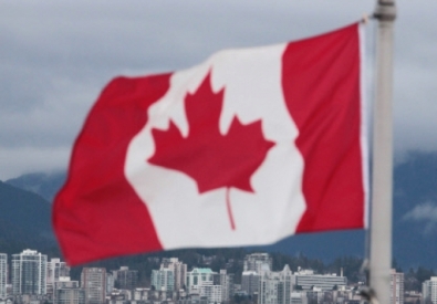 Канадский флаг. Фото ©РИА Новости