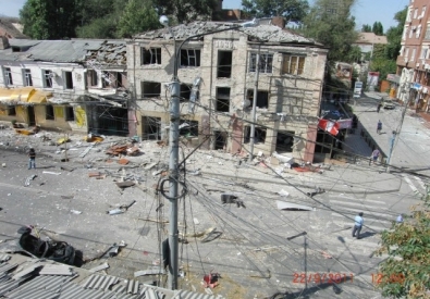 Последствия теракта в Махачкале. Фото пресс-службы СК РФ
