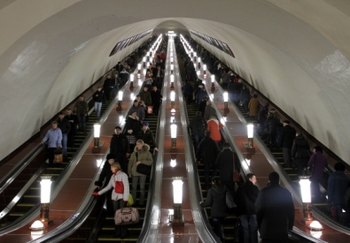 Эскалатор на станции метро "Комсомольская". Фото ©РИА Новости