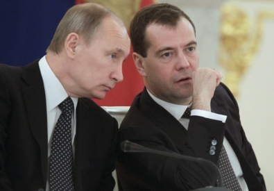 Владимир Путин и Дмитрий Медведев. Фото РИА Новости, Михаил Климентьев