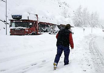 В Кызылординской области из-за снегопада прекращено автомобильное сообщение 