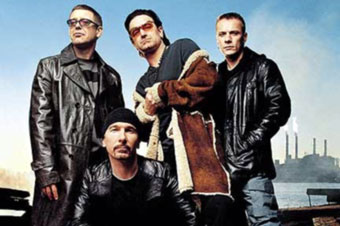 U2 выступила на крыше здания BBC в Лондоне