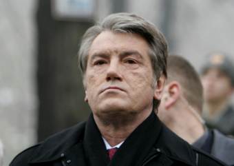 Участники митинга в Киеве обвинили Ющенко в поддержке фашизма