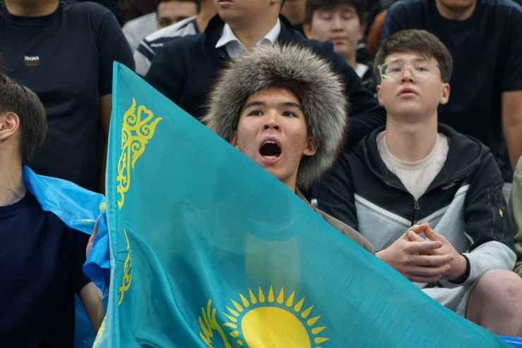 Болельщики сборной Казахстана
