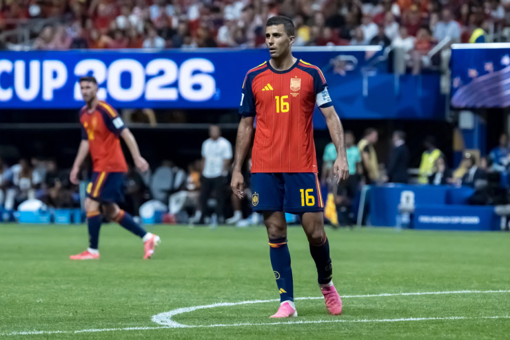 Родри в игре за сборную Испании