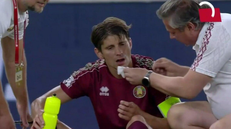 Александр Мартынович не доиграл матч с Грецией в отборе ЧМ-2026