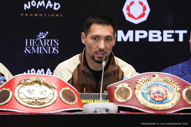 Жанибек Алимханулы на пресс-конференции перед боем в Астане