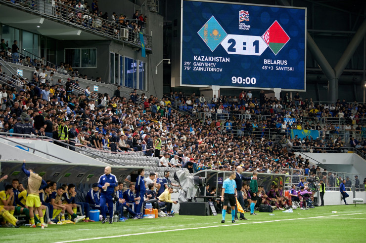 Матч Казахстан - Беларусь в Лиге наций-2022