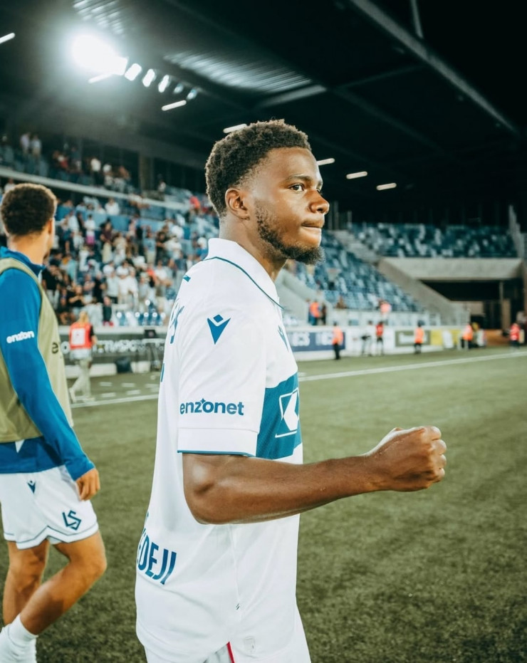 Натан Батлер-Ойедеджи после победы над 