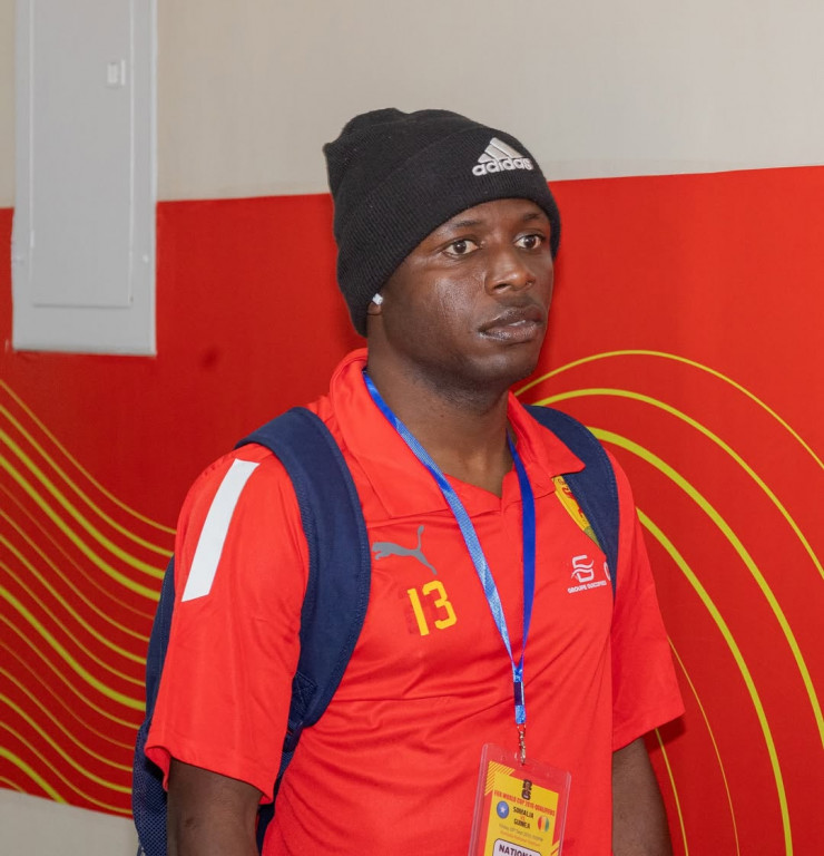 Усман Камара в расположении сборной Гвинеи