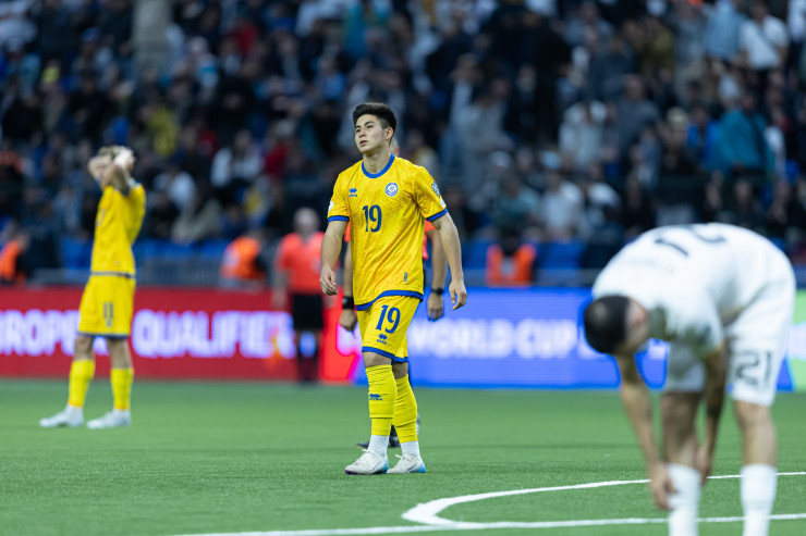 Дастан Сатпаев в матче Казахстан - Северная Македония