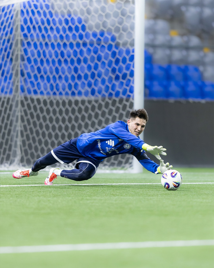 Кажымукан Толепберген на тренировке сборной Казахстана