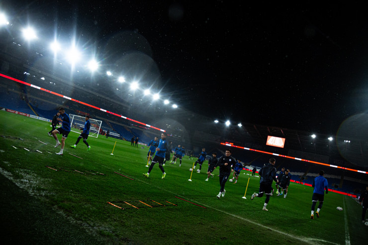 Сборная Казахстана тренируется в Уэльсе