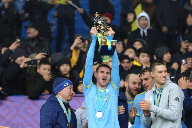 Дмитрий Шомко с Суперкубком Казахстана-2019