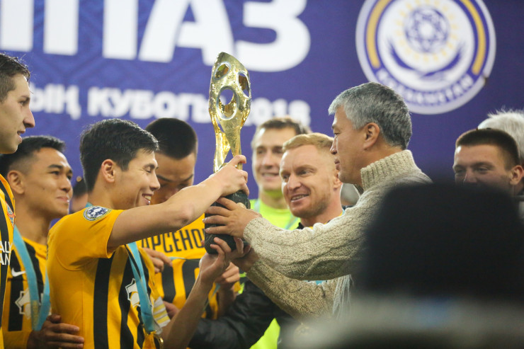 Бауыржан Исламхан с Кубком Казахстана-2018