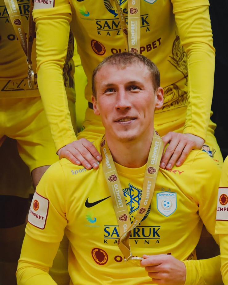 Исламбек Куат с медалью Суперкубка Казахстана-2023